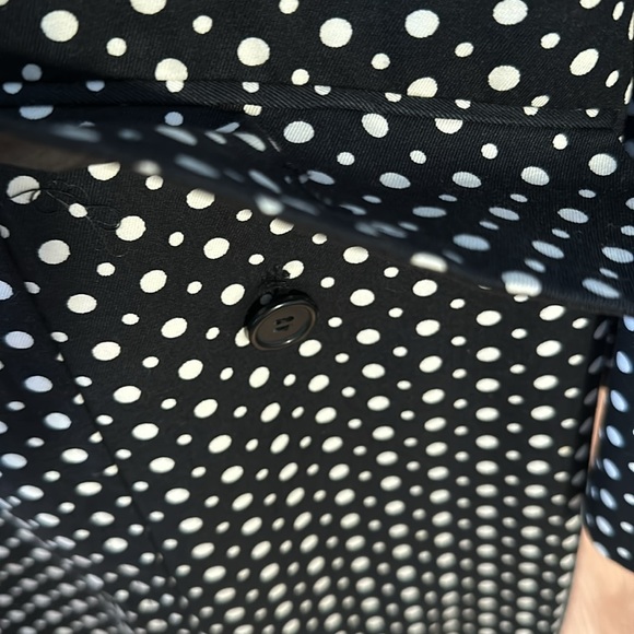 Size Medium Style & Co. black and white polka dot coat. - Picture 3 of 5
